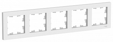 Рамка универсальная Systeme Electric AtlasDesign 5-м. белый фото фото 2 Рамка универсальная Systeme Electric AtlasDesign 5-м. белый картинка фото 2
