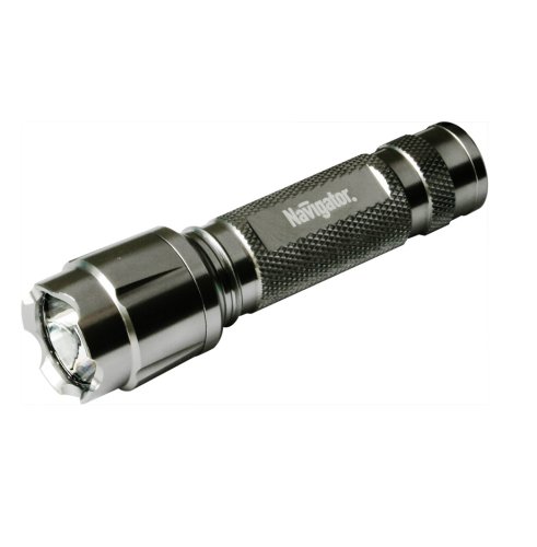 Фонарь ручной Navigator NPT-CM05-1AA-1LEDх1Вт Алюминий /металлик картинка 