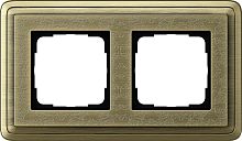 Рамка универсальная Gira ClassiX Art 2-м. бронза/бронза картинка