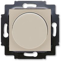 Светорегулятор поворотно-нажимной без рамки ABB EPJ Levit 60-600Вт кофе макиато/белый картинка