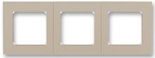 Рамка универсальная ABB EPJ Levit 3-м. кофе макиато/белый картинка