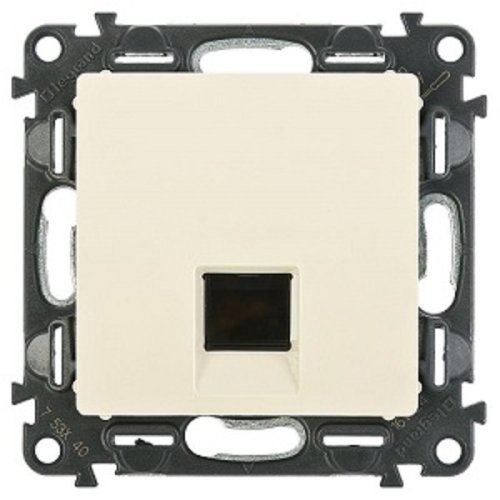 Розетка компьютерная без рамки Legrand Valena Life 1-м. RJ45 5e слоновая кость картинка фото 2