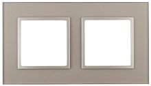 Рамка универсальная Эра Elegance 2-м. стекло шампань/шампань картинка