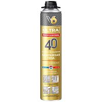 Пена монтажная профессиональная V6 Ultra 40 всесезонная 460 гр (1/12) картинка