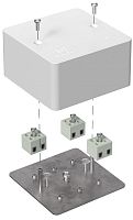 Коробка огнестойкая для кабель-канала Промрукав 85x85x45мм 6x10мм IP40 белый