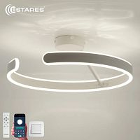 Светильник светодиодный (Люстра) Estares MADERA 80W R-APP-500x170-WHITE/WHITE-220-IP20 картинка 