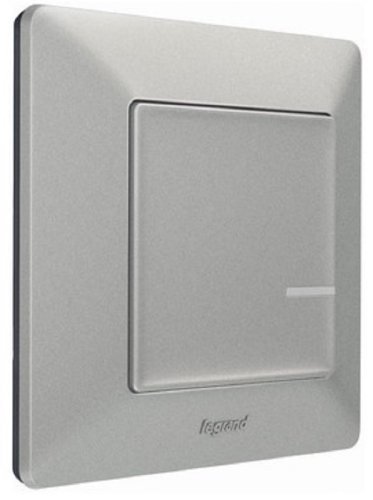 Умный выключатель беспроводной Valena Life Netatmo 1-кл. IP20 алюминий