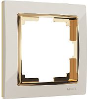 Рамка универсальная Werkel Snabb 1-м. слоновая кость/золото картинка
