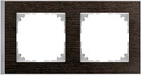 Рамка универсальная Schneider Electric Merten M-Pure Decor 2-м. венге/алюминий