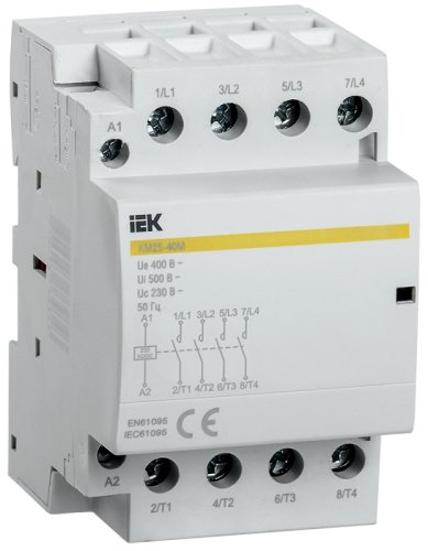 Контактор модульный IEK KARAT КМ25-40М 3п 4НО 25А 230В AC/DC фото Контактор модульный IEK KARAT КМ25-40М 3п 4НО 25А 230В AC/DC картинка