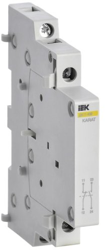 Контакт дополнительный для контакторов IEK KARAT ДК11-КМ 1НО+1НЗ AC/DC фото Контакт дополнительный для контакторов IEK KARAT ДК11-КМ 1НО+1НЗ AC/DC картинка