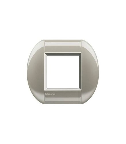 Рамка овальная Legrand BTicino LivingLight 2 мод Титан  картинка фото 2