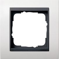 Рамка универсальная Gira Event Clear 1-м. белый матовый/антрацит картинка
