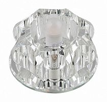 Светильник встраиваемый Fametto/Fiore DLS-F105 G9 GLASSY/CLEAR 65мм/35Вт картинка 