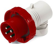 Вилка кабельная угловая DKC Quadro 16А 3Р+РЕ+N 400В IР67 красный картинка 