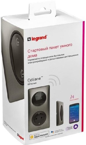 Стартовый Smart комплект умного дома Valena Celiane Netatmo графит Стартовый Smart комплект умного дома Valena Celiane Netatmo графит
