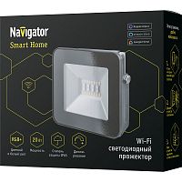 Умный прожектор светодиодный Navigator Smart Home NFL-20-RGBWWW-BL-WIFI-IP65-LED 20Вт IP65