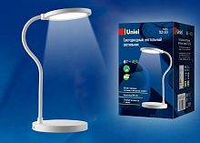 Светильник настольный Uniel LED TLD-553 USB 1200mAh 6Вт 400Лм 4500К Белый/Диммер картинка 