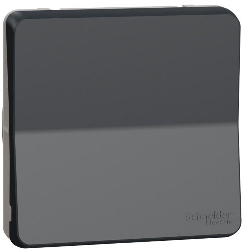 Переключатель с подсветкой без рамки Schneider Electric Mureva Styl 1-кл. проходной IP55 антрацит картинка фото 2