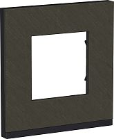 Рамка горизонтальная Schneider Electric Unica Studio Pure 1-м. камень/антрацит картинка