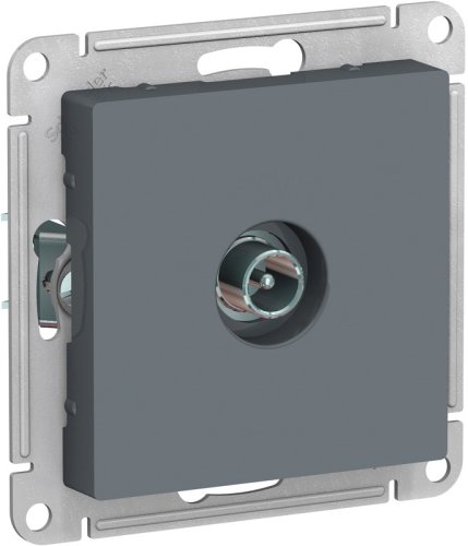 Розетка TV Оконечная без рамки Systeme Electric AtlasDesign 1-м. грифель картинка фото 2