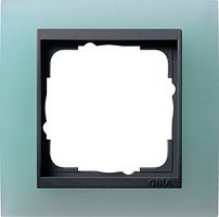 Рамка универсальная Gira Event Opaque 1-м. салатовый/антрацит картинка