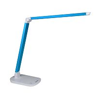 Светильник настольный Uniel LED TLD-521 220В 8Вт 8000Лм 5000K Диммер/Голубой/подставка картинка 