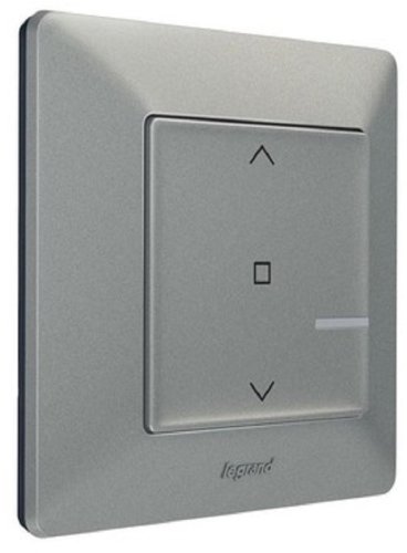 Умный выключатель беспроводной управления жалюзи Valena Life Netatmo 1-кл. IP20 алюминий