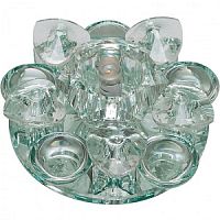 Светильник встраиваемый Fametto/Fiore DLS-F123 G4 GLASSY/CLEAR 50мм/40Вт картинка 