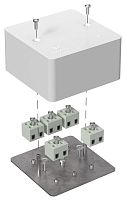 Коробка огнестойкая для кабель-канала Промрукав 85x85x45мм 10x6мм IP40 белый