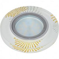 Светильник встраиваемый Fametto/Peonia DLS-P200 GU5.3 CHROME/WHITE 65мм/35Вт картинка 