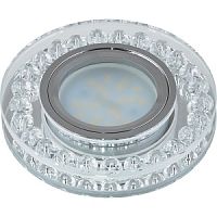Светильник встраиваемый Fametto/Peonia DLS-P102 GU5.3 CHROME/CLEAR 65мм/35Вт картинка 