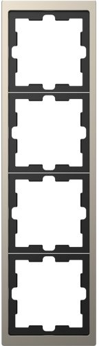Рамка универсальная Schneider Electric Merten D-Life 4-м. металл никель картинка фото 2