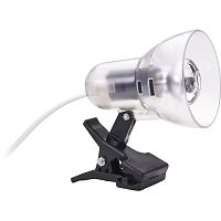 Светильник настольный Camelion ЛОН KD-304 230В 40Вт Прозрачный/черный картинка 