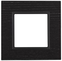 Рамка универсальная Эра Elegance 1-м. дерево черное дерево/антрацит картинка