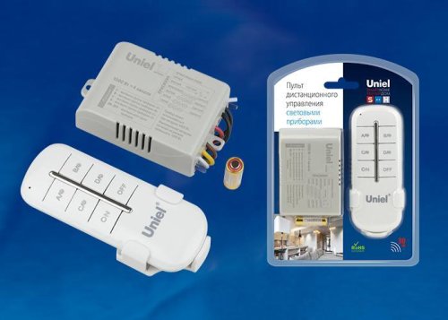 Дистанционный выключатель Uniel UCH-P005 G4 220В/4х1000Вт/30м/1хА23/IP20 картинка 