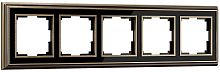 Рамка универсальная Werkel Palacio Classic 5-м. металл бронза/черный картинка