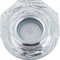 Светильник встраиваемый Fametto/Luciole DLS-L122 GU5.3 GLASSY/CLEAR/RGB 70мм/35Вт+1Вт картинка 