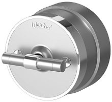 Выключатель-ретро пластик Werkel Retro Vintage 2-кл. серебро матовый/хром картинка