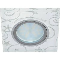 Светильник встраиваемый Fametto/Luciole DLS-L203 GU5.3 CHROME/WHITE 65мм/35Вт+1Вт картинка 