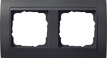 Рамка универсальная Gira Event Clear 2-м. антрацит/антрацит картинка