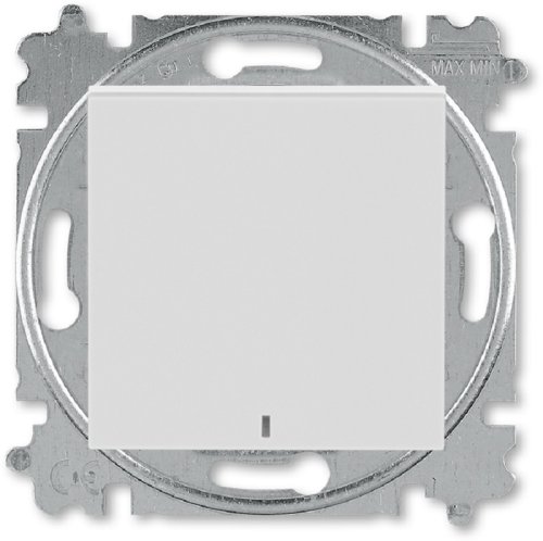 Выключатель с подсветкой без рамки ABB EPJ Levit 1-кл. серый/белый картинка