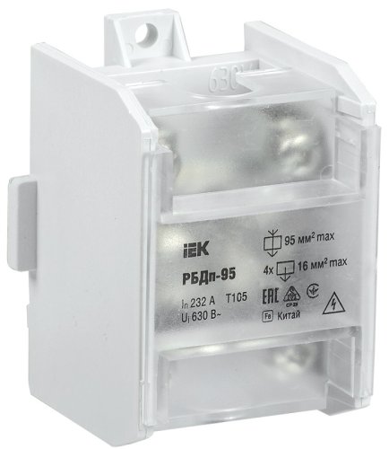 Блок распределительный проходной IEK RBD РБДп-95 232/100А картинка 