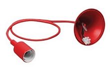 Светильник подвесной Feron LH127 230V E27 Красный/1,5м картинка 