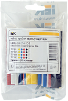 Набор термоусадочных трубок IEK ТТУ 2/1, 4/2, 6/3, 8/4 ЖЗ, С, К, Ч, Б (20х8см/упак) картинка 