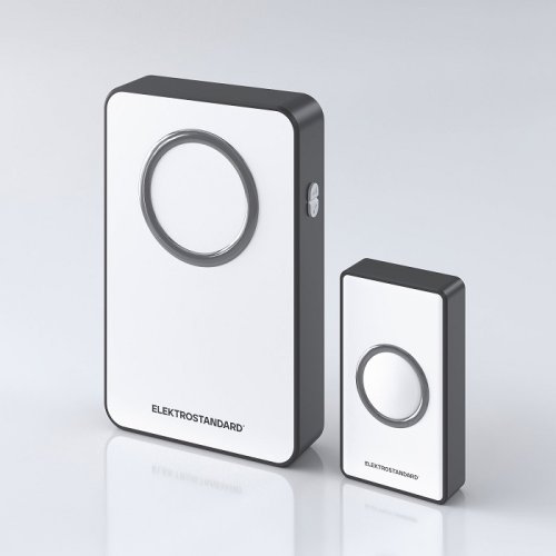 Звонок беспроводной аналоговый Elektrostandard DBQ27M WL 36M Белый/черный картинка 