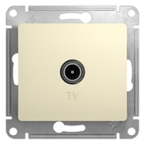 Розетка TV Оконечная без рамки Systeme Electric AtlasDesign 1-м. бежевый картинка фото 3