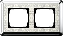 Рамка универсальная Gira ClassiX Art 2-м. хром/кремовый картинка