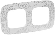 Рамка универсальная Legrand Valena Allure 2-м. нарцисс/хром картинка