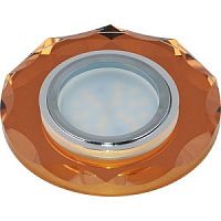 Светильник встраиваемый Fametto/Pionia DLS-P105 GU5.3 CHROME/BRONZE 65мм/35Вт картинка 